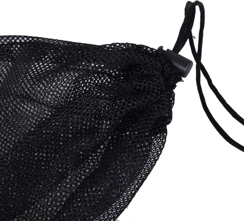 usharedo 5pcs Nylon Mesh Drawstring Bag Sports Equipment Bag Outdoor L