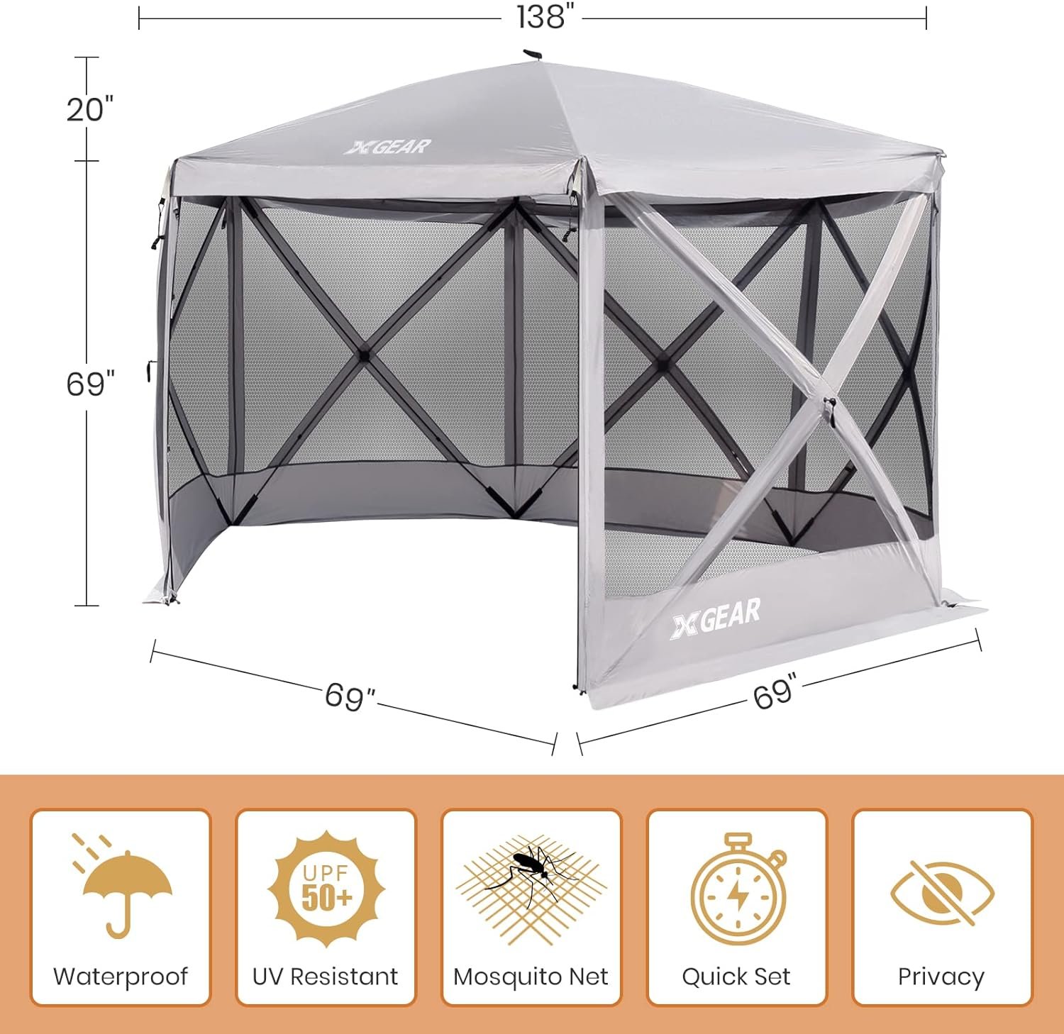 6 Sided Pop Up Camping Gazebo Review