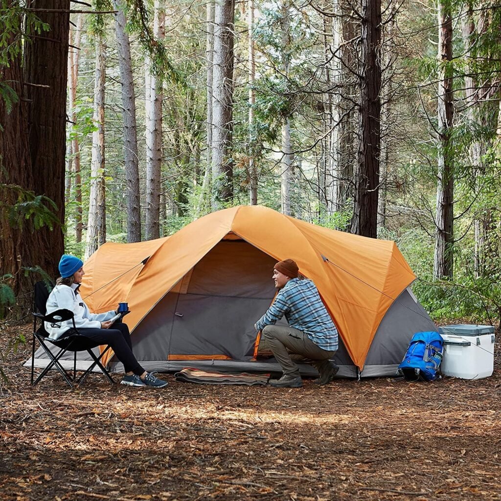 Amazon Basics Dome Camping Tent With Rainfly and Carry Bag, 4/8 Person