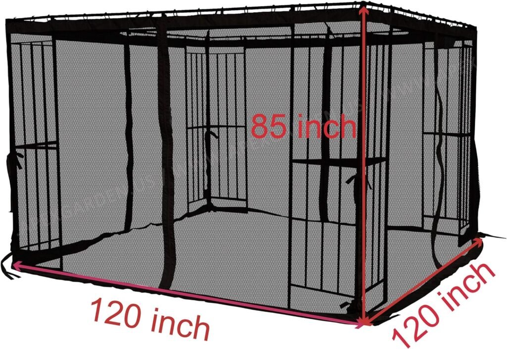 APEX GARDEN 10 x 10 Gazebo Replacement Mosquito Netting (Tan)