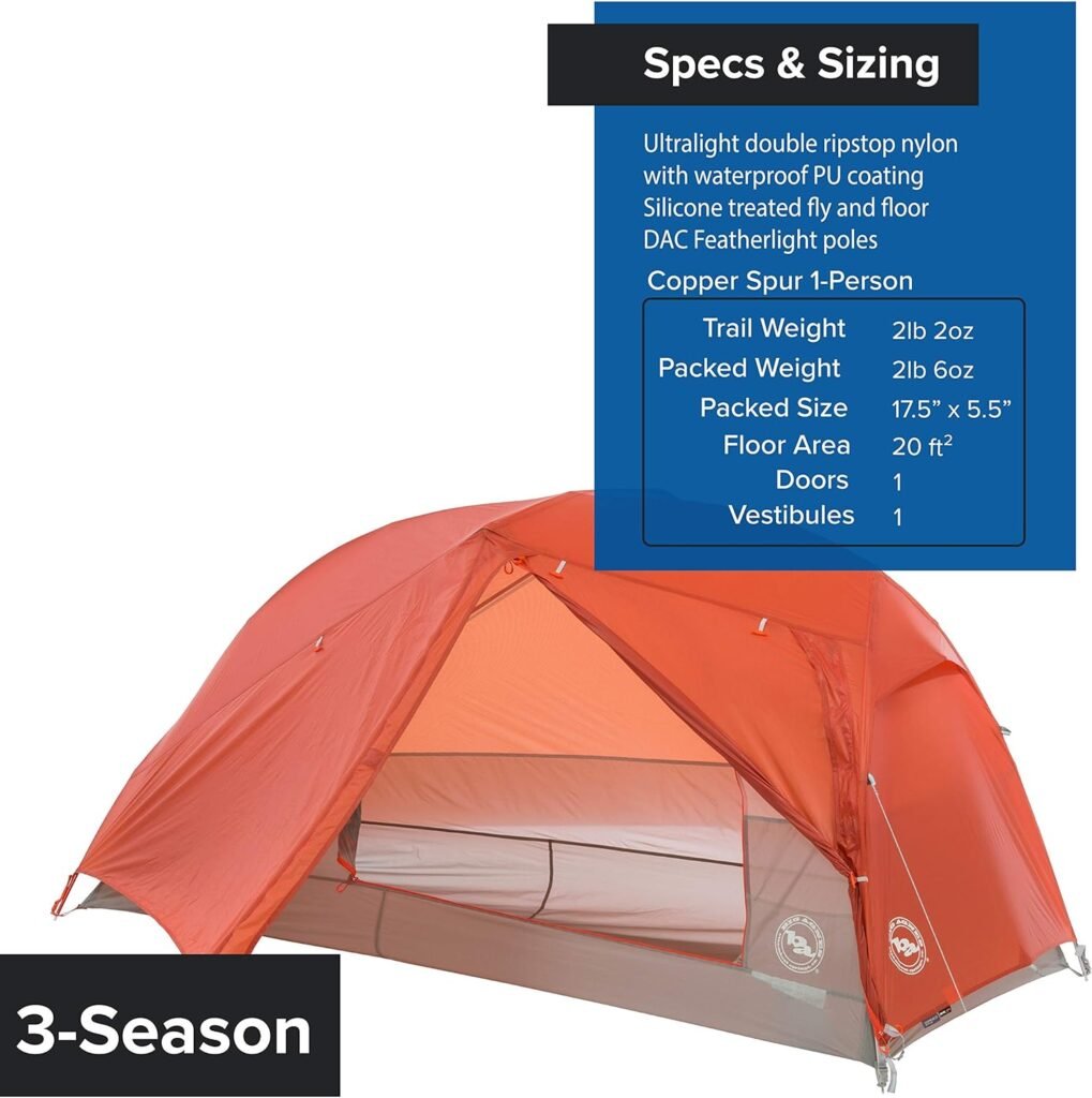 Big Agnes Copper Spur HV UL - UltralightBackpacking Tent