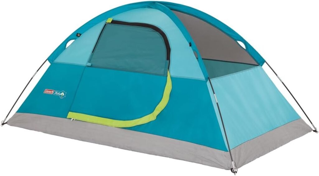 Coleman Kids Wonder Lake Tent, 2-Person Childrens Tent for Campsite, Backyard, or Indoor Use, Includes Rainfly, Carry Bag, and Storage Pockets; Youth Tent Sets Up in About 10 Minutes