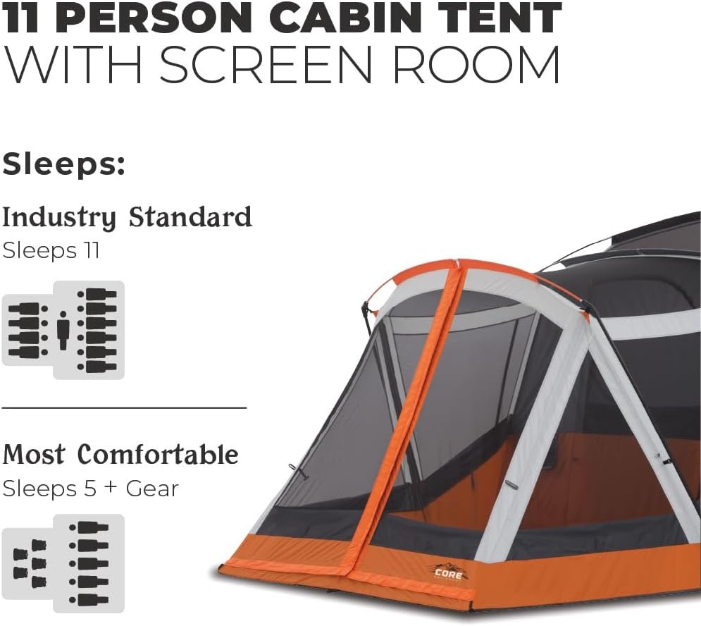 CORE 11 Person Family Cabin Tent Review