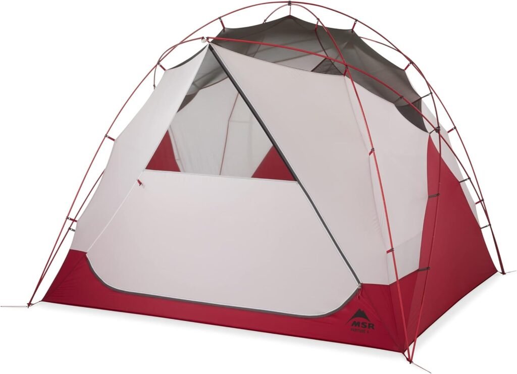 MSR Habitude 4-Person Family  Group Camping Tent, Glacial Blue