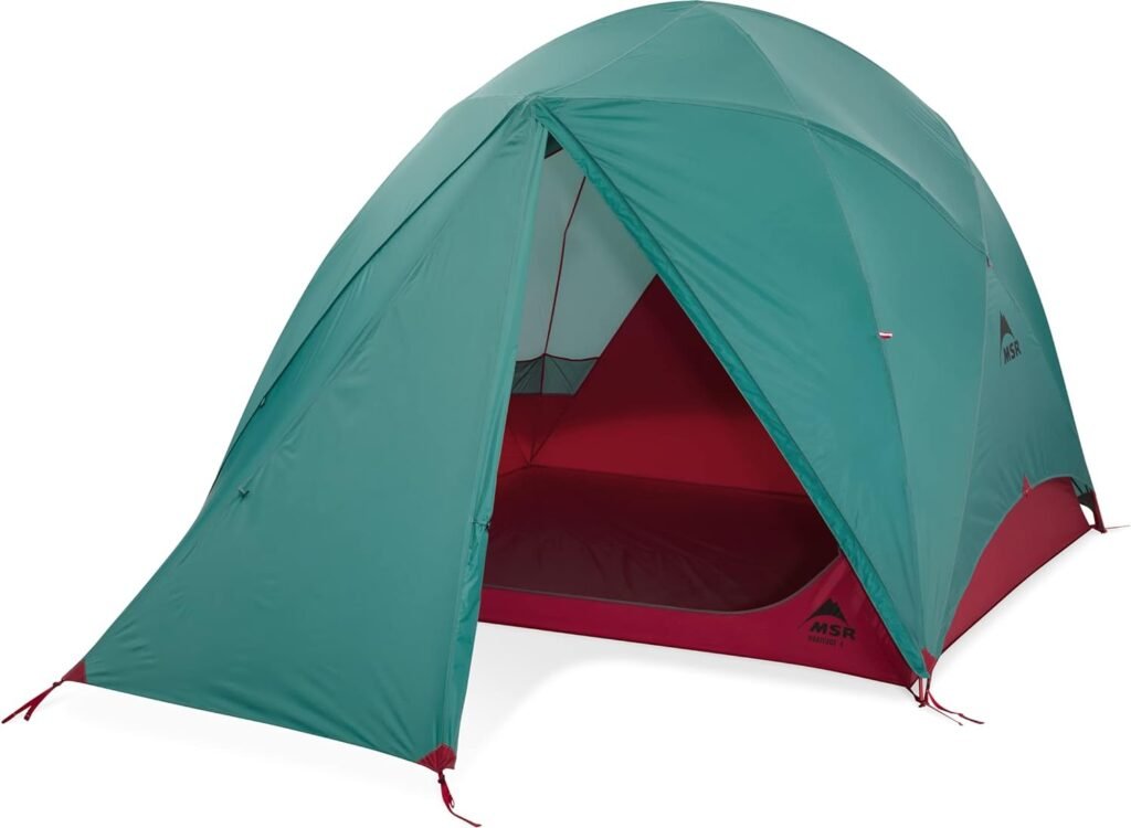 MSR Habitude 4-Person Family  Group Camping Tent, Glacial Blue