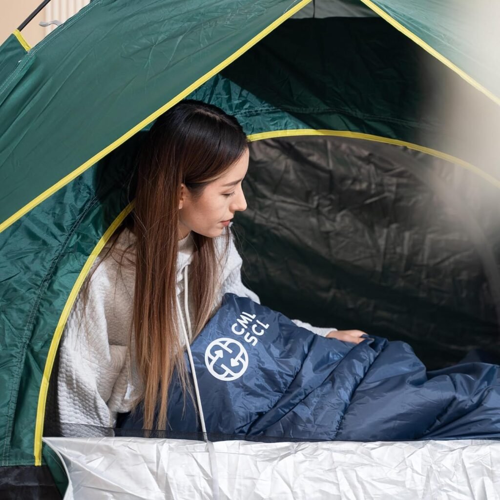 one Touch 2 Person Dome Camping Tent, high-Grade Rainproof Material, Double-Layer Removable Awning, Multi-Functional，Tent for Camping, Festivals, Backyard, Sleepovers