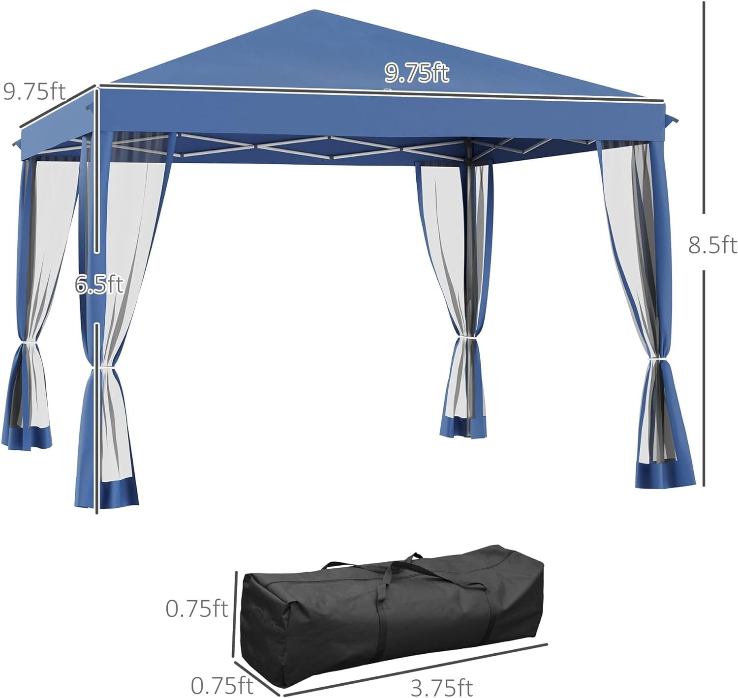 Outsunny 10′ x 10′ Pop Up Canopy Tent Review