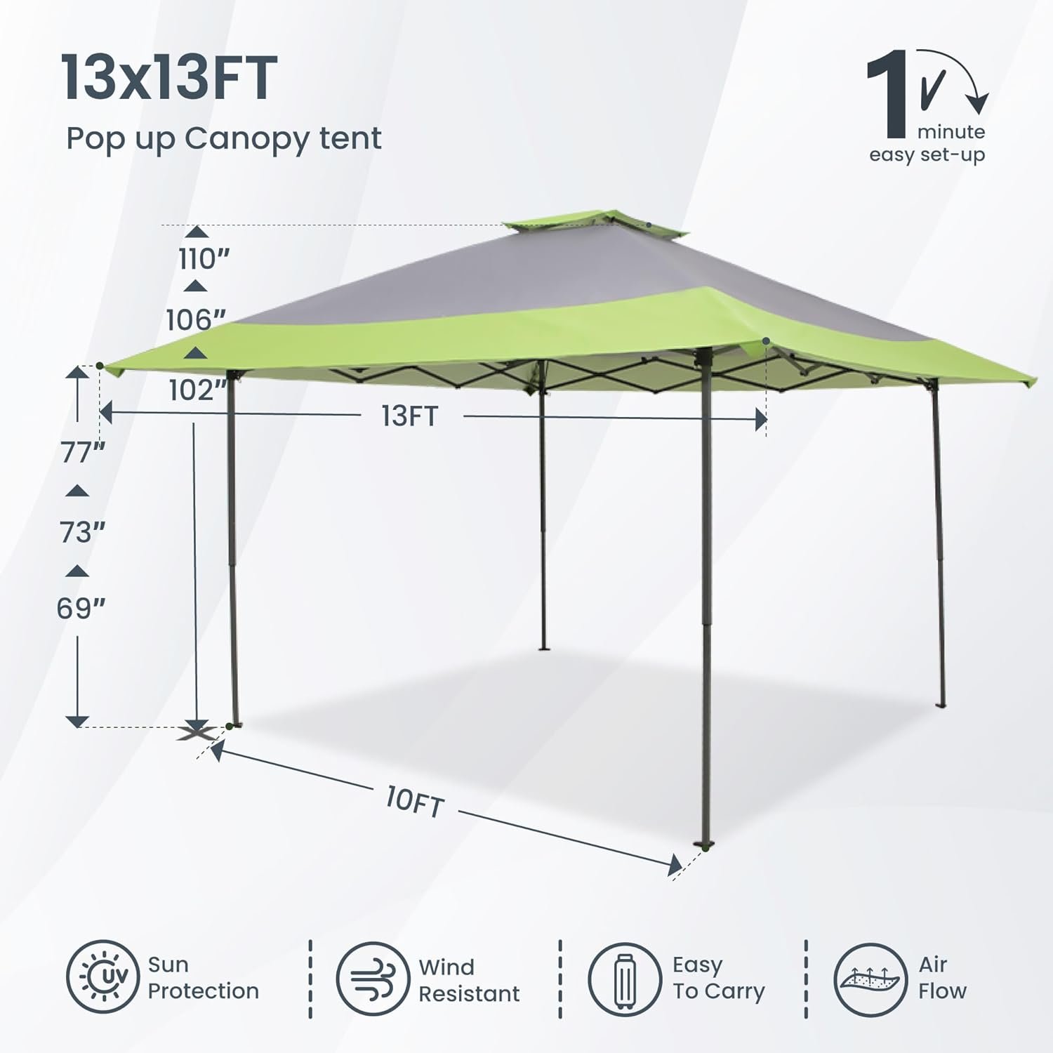 PHI VILLA Pop Up Canopy Gazebo Review