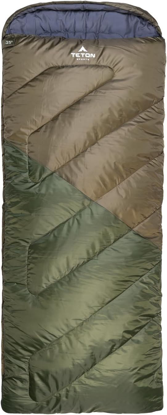 Teton Celsius Regular, -25, 20, 0 Degree Sleeping Bags, All Weather Bags for Adults and Kids Camping Made Easy and Warm Compression Sack Included