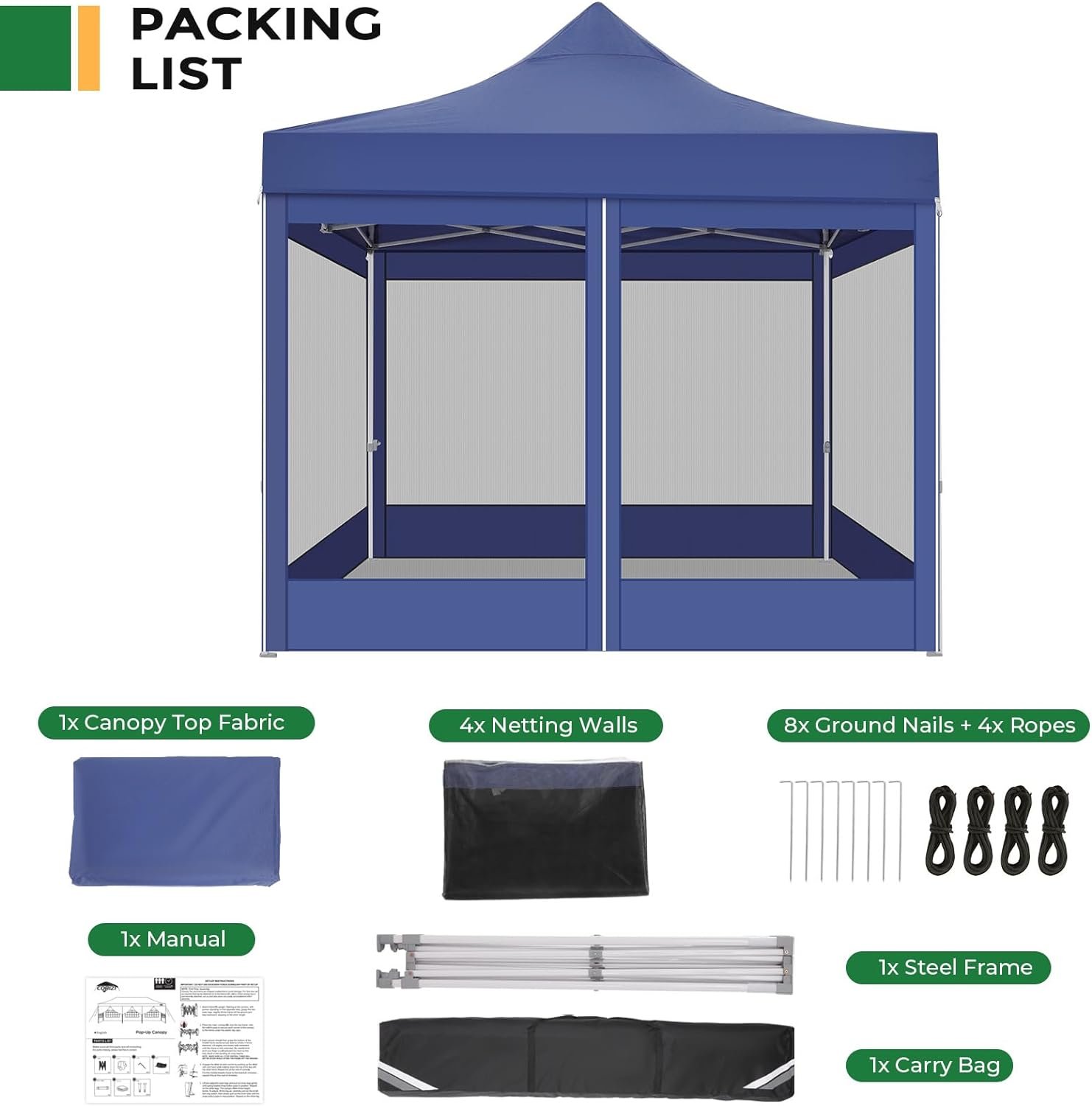 TOOLUCK 10×10 Heavy Duty Pop Up Canopy Tent Review