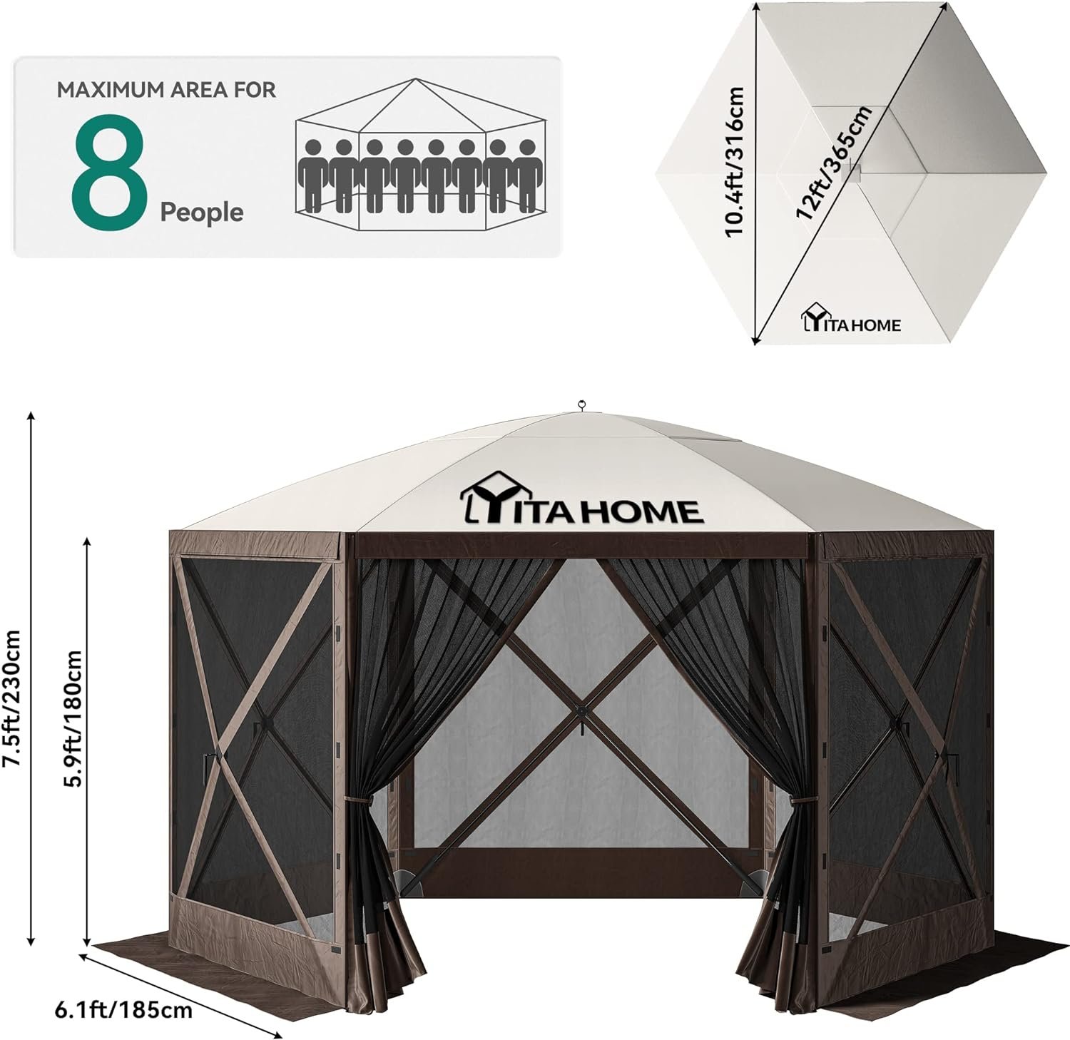 YITAHOME 12x12ft Camping Gazebo Review