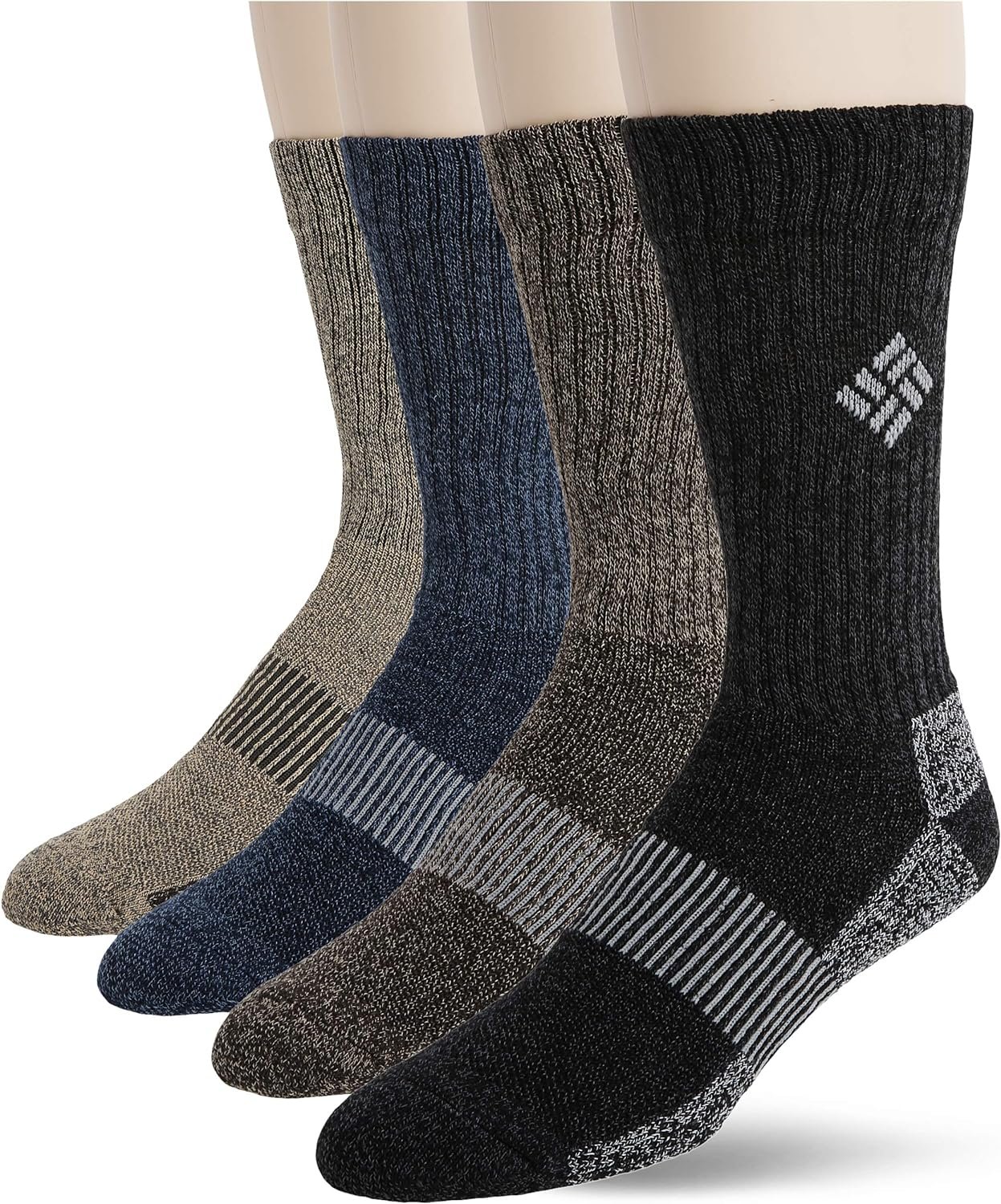 Columbia Mens 4 Pack Moisture Control Crew Socks