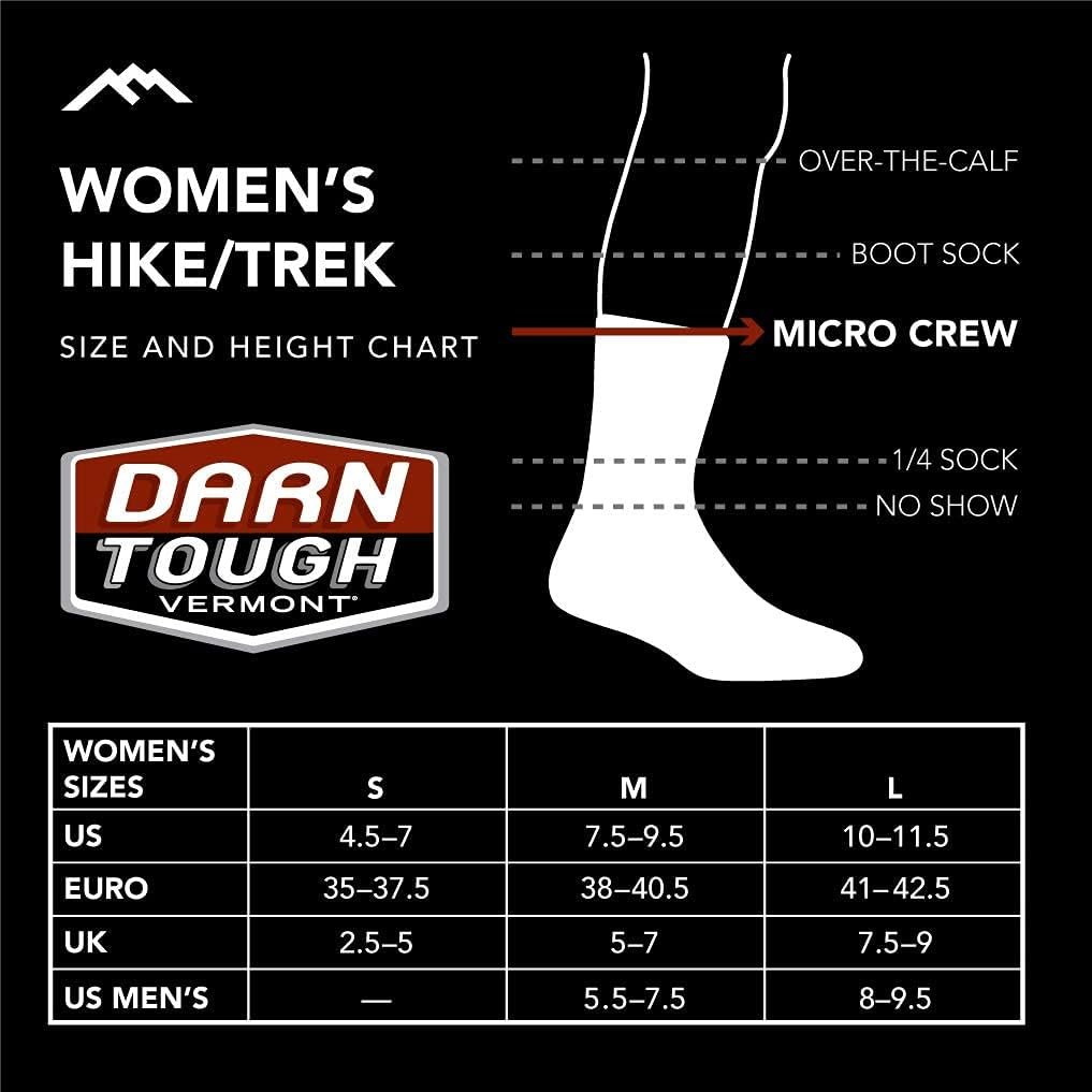 Darn Tough Bear Town Micro Crew Lightweight with Cushion Sock - Womens