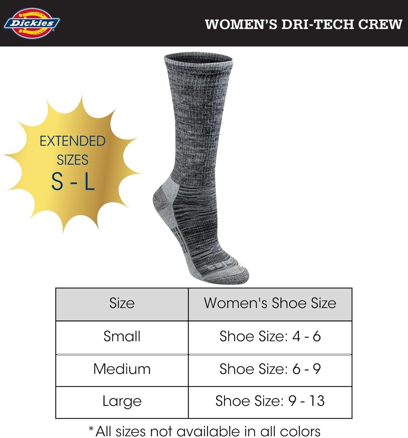 Dickies Women’s Dri-tech Moisture Control Crew Socks Multipack Review