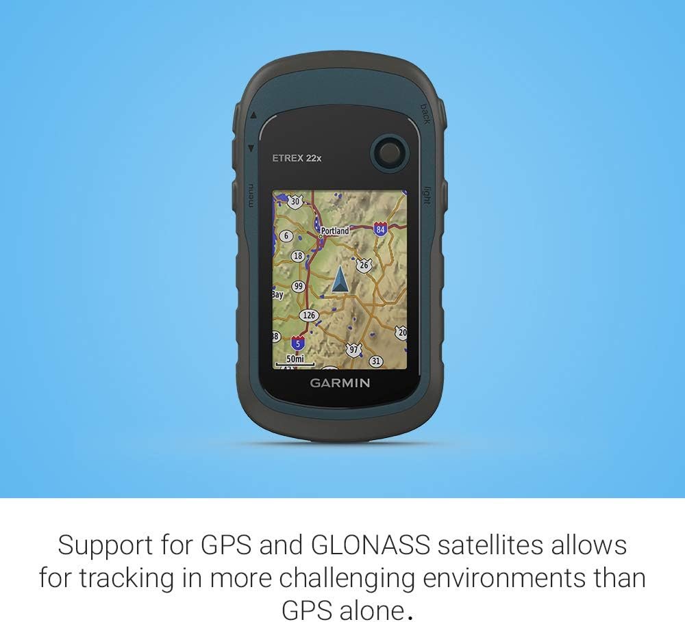 Garmin 010-02256-00 eTrex 22x, Rugged Handheld GPS Navigator, Black/Navy