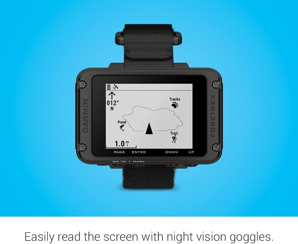 Garmin Foretrex 801, Wrist-Mounted GPS Navigation with Strap, Upgraded Multi-Band GNSS, Longer Battery Life