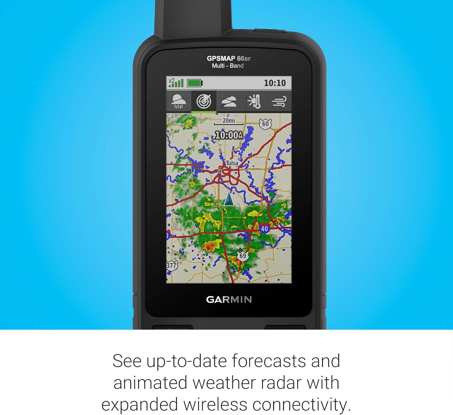 Garmin GPSMAP 66i, GPS Handheld and Satellite Communicator, Featuring TopoActive mapping and inReach Technology, Multi