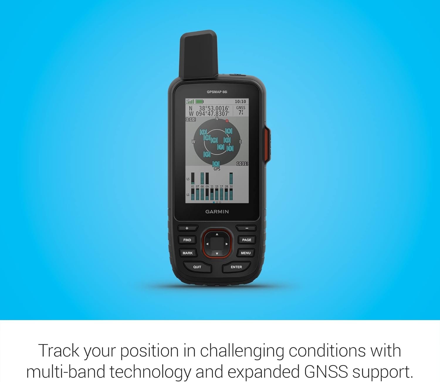 Garmin GPSMAP 67i Rugged GPS Handheld with inReach® Satellite Technology, Two-Way Messaging, Interactive SOS, Mapping