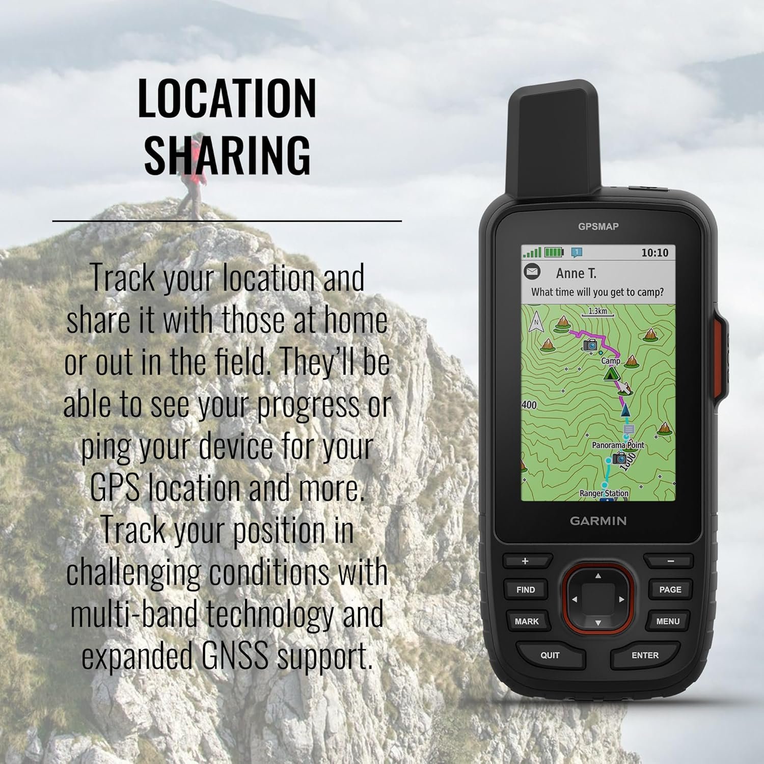 Garmin GPSMAP 67i Rugged Hiking GPS Premium Handheld inReach Satellite Technology, Two-Way Messaging, Interactive SOS, Mapping Bundle with Accessories