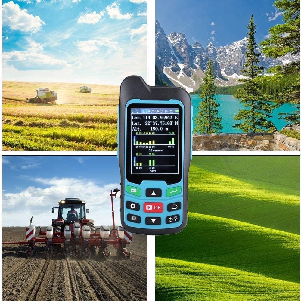 Handheld GPS Survey Equipment, BEVA GPS Land Measuring Instrument, Mini Handheld GPS Units for Mountainous Land, Slope and Flat Field