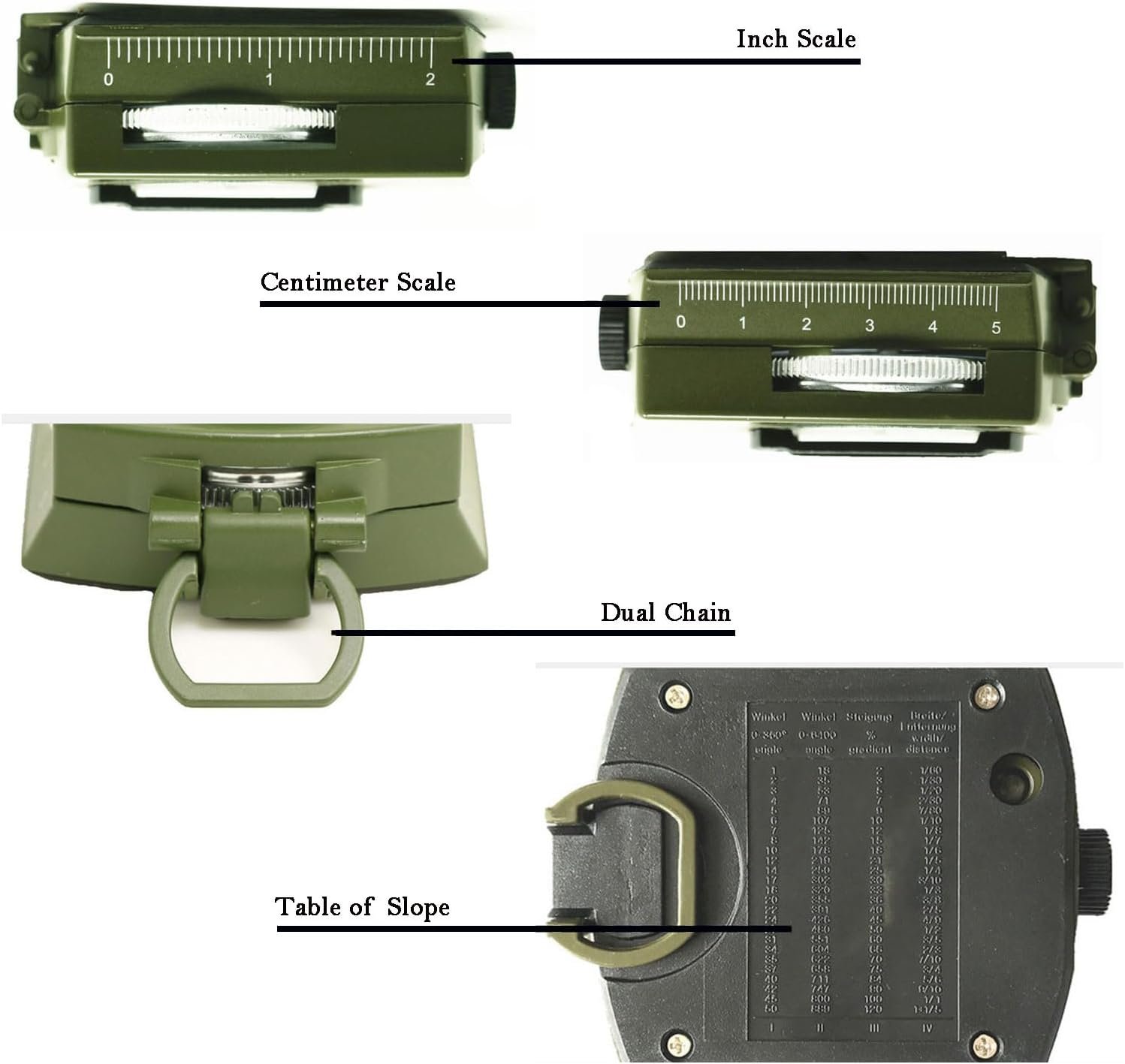 Compass, Hiking Compass for Survival with Lensatic – Waterproof Durable and Pocket-Sized