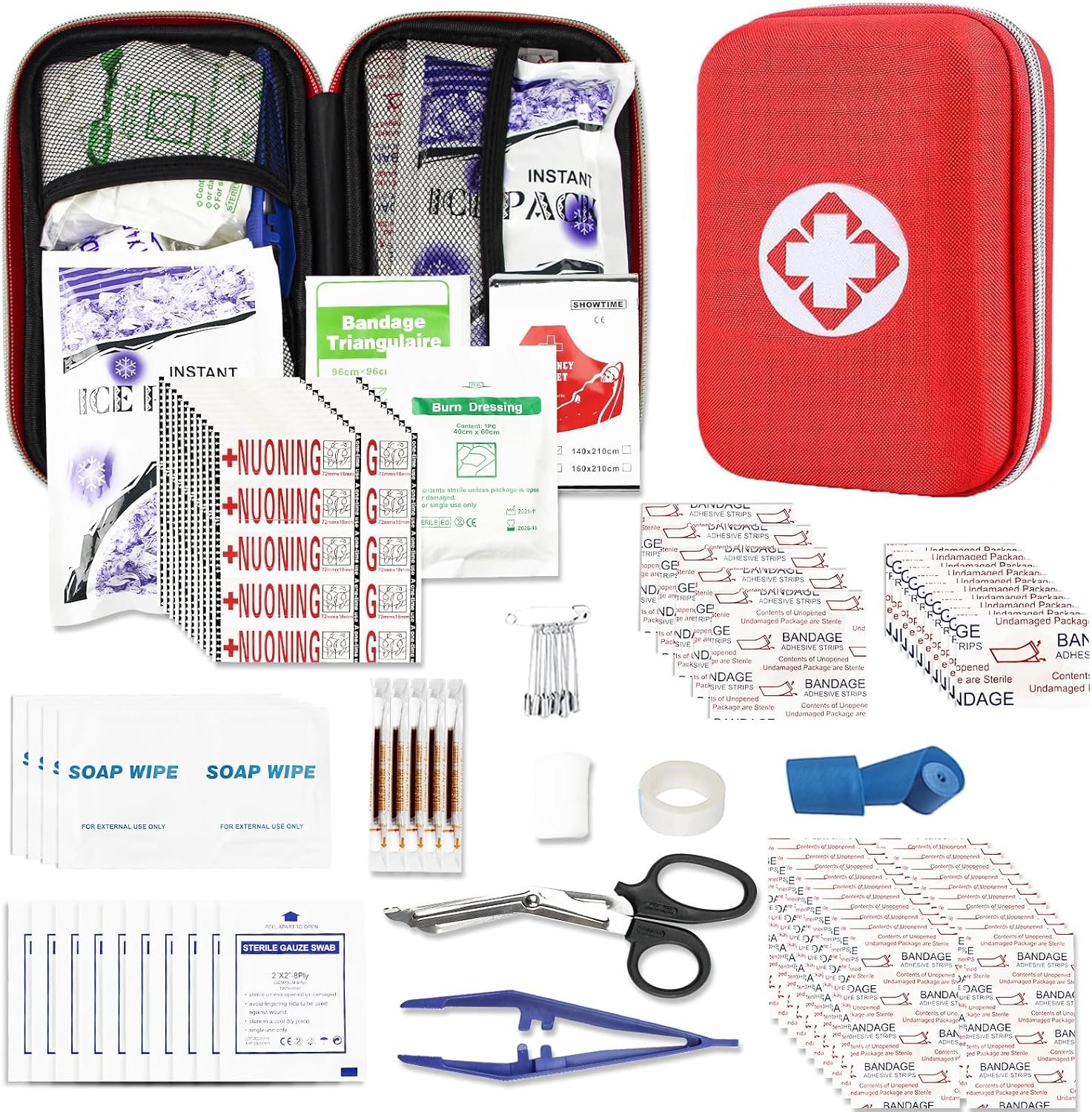 First Aid Kit Home 274PCS Emergency Kit Home Supplies First Aid Kits for Car Camping Essentials for Adventures Boat Public YIDERBO