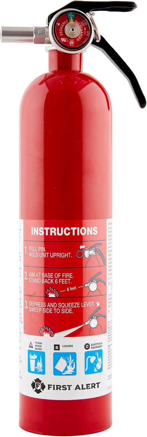 FIRST ALERT Fire Extinguisher, Garage Fire Extinguisher, Red, Garage10 FE10GR