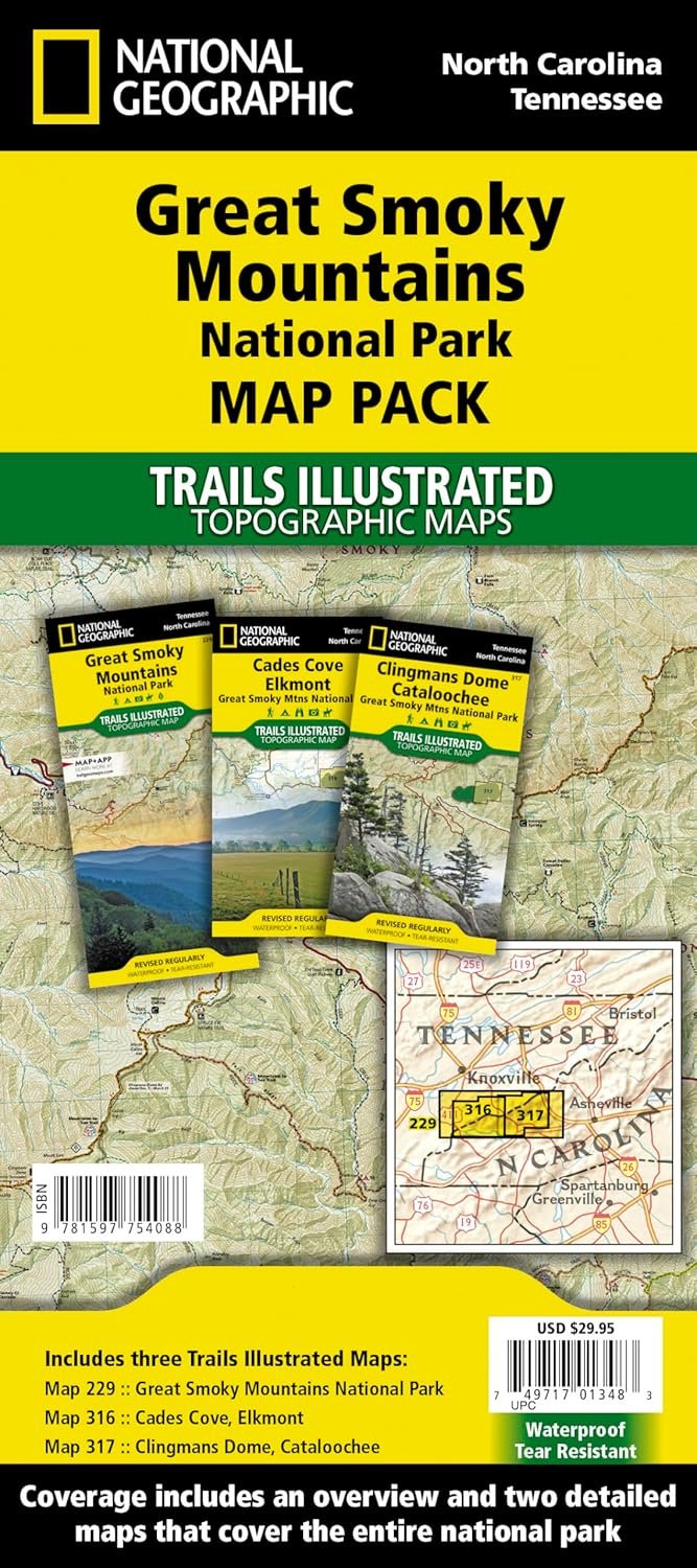 Great Smoky Mountains National Park Map Pack Bundle Review