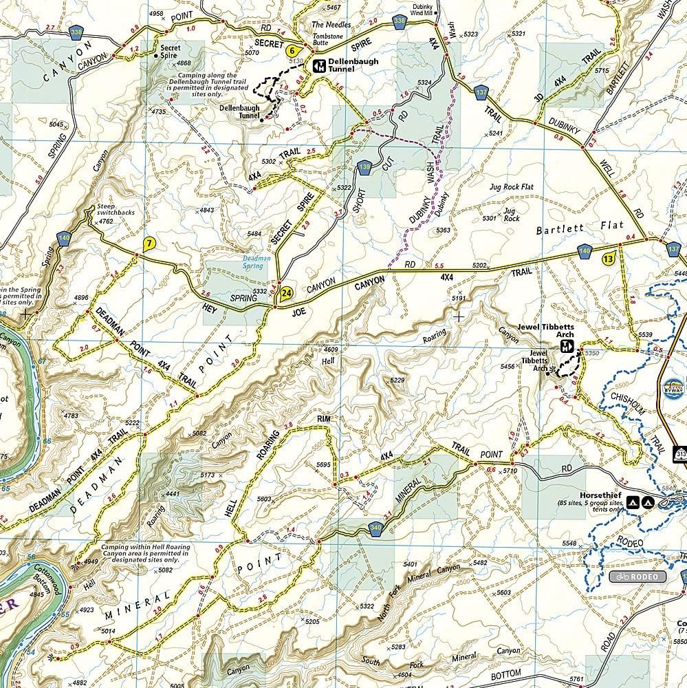 Moab Greater Region Map (National Geographic Trails Illustrated Map, 505)