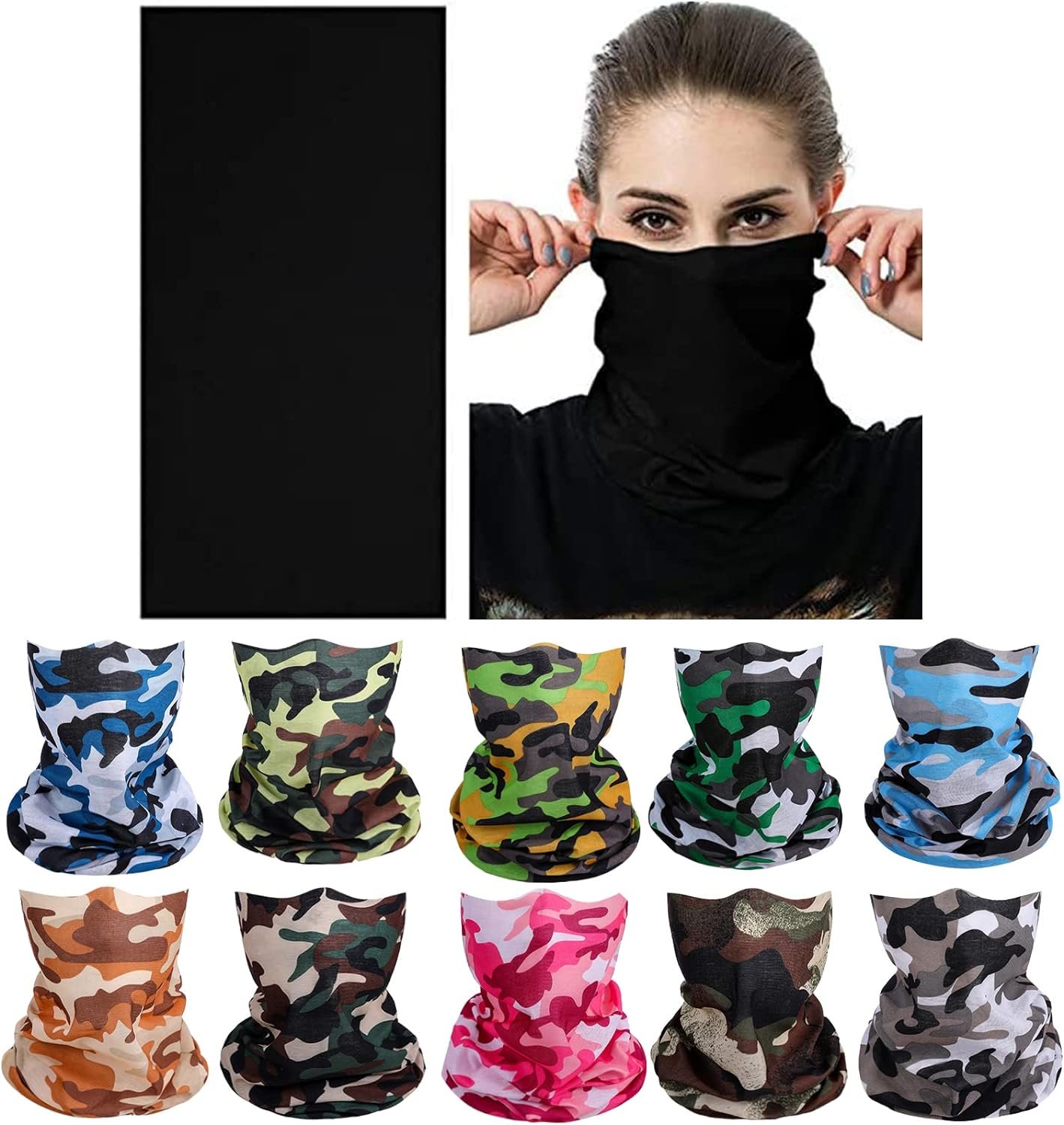 Multi Headwear Tube Bandanas Seamless Neck Gaiter Face Mask Magic Scarf Headband Balaclava Gator Masks Sweatband