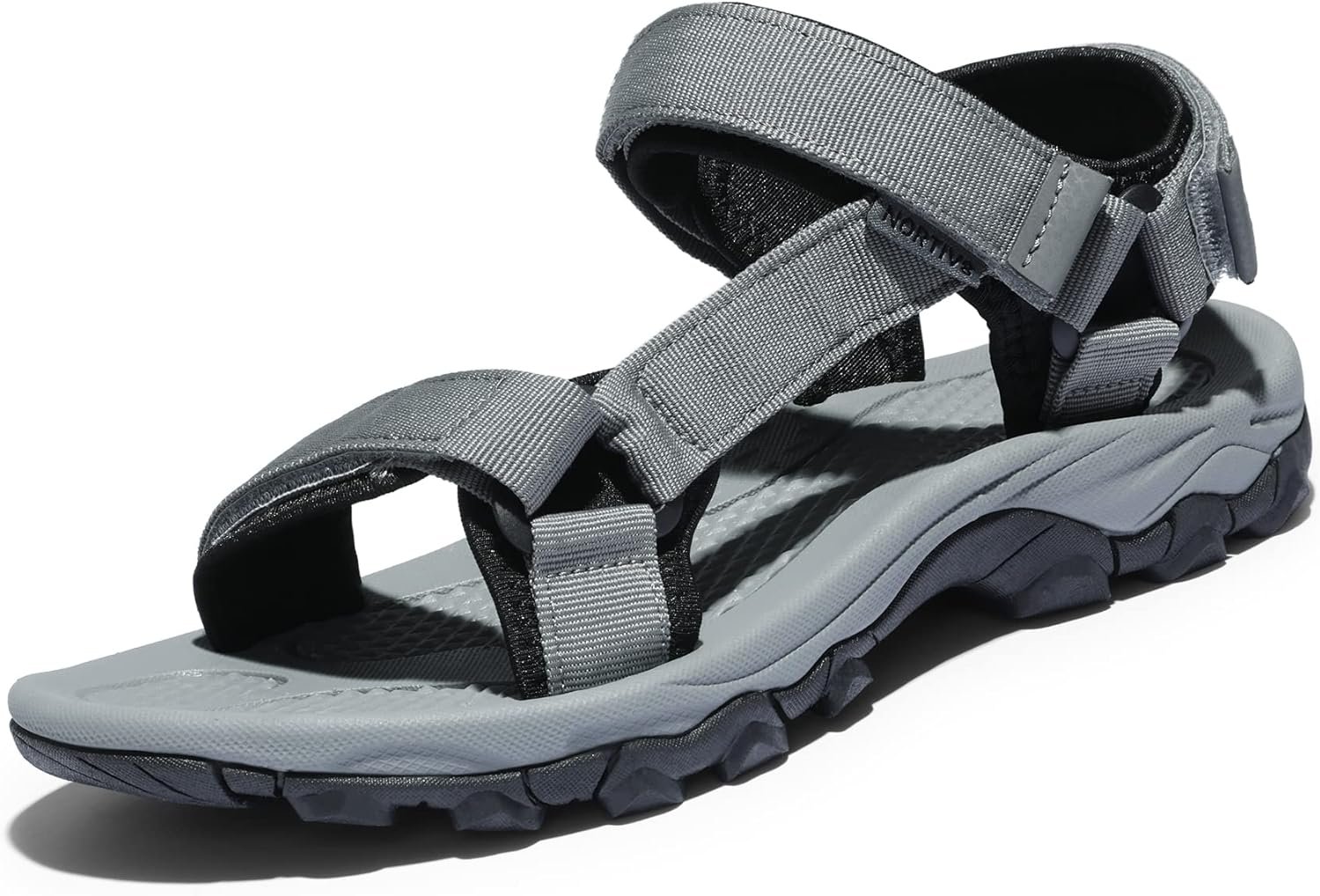 NORTIV 8 Mens Sandals Hiking Sports Lightweight Summer Water Arch Support River Open Toe Athletic Trail Outdoor Walking Sandals