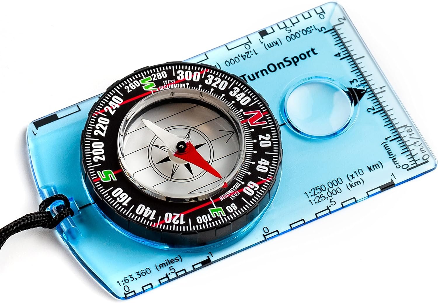 Orienteering Compass Hiking Backpacking Compass | Advanced Scout Compass Camping Navigation - Boy Scout Compass for Kids | Professional Field Compass for Map Reading - Best TurnOnSport Survival Gifts