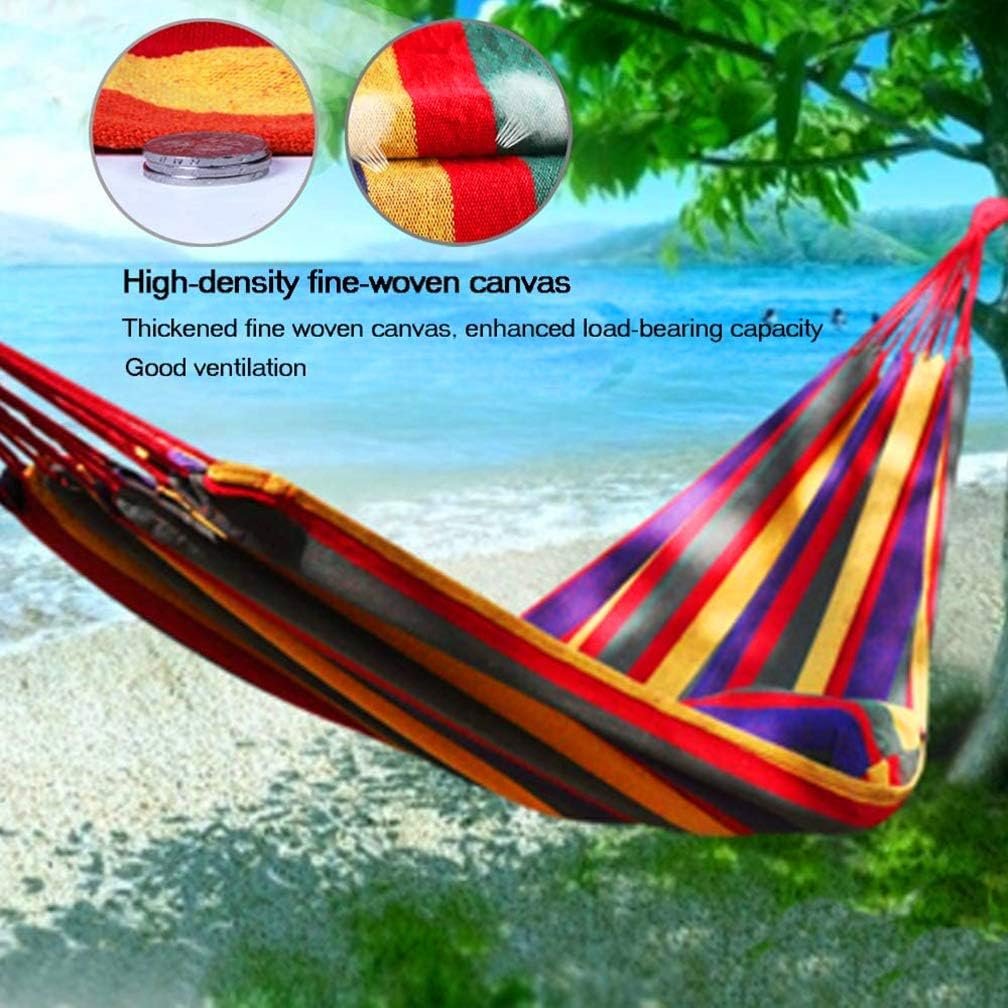 Outdoor amacas Garden Camping Hammock,Portable Hammock for Patio Yard Garden Backyard Porch Travel