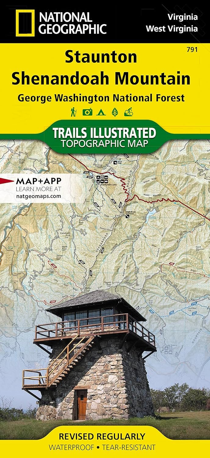 Staunton/Shenandoah Mountain, George Washington National Forest Hiking Map     Map – Folded Map, January 1, 2007