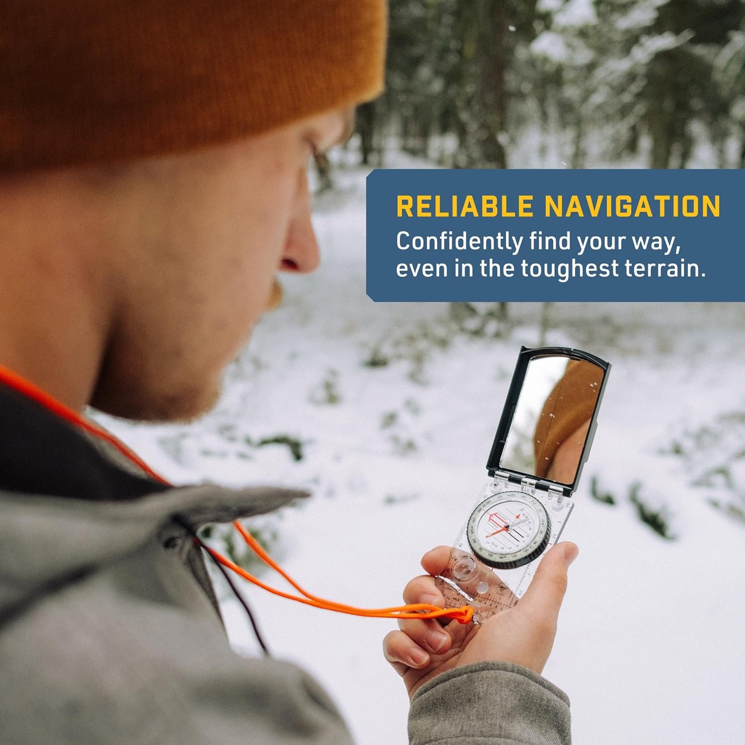 Sun Company ProSight Sighting Map Compass with Adjustable Declination - Lightweight Orienteering Baseplate Compass for Hiking, Backpacking, and Survival Navigation | Professional Grade Compass