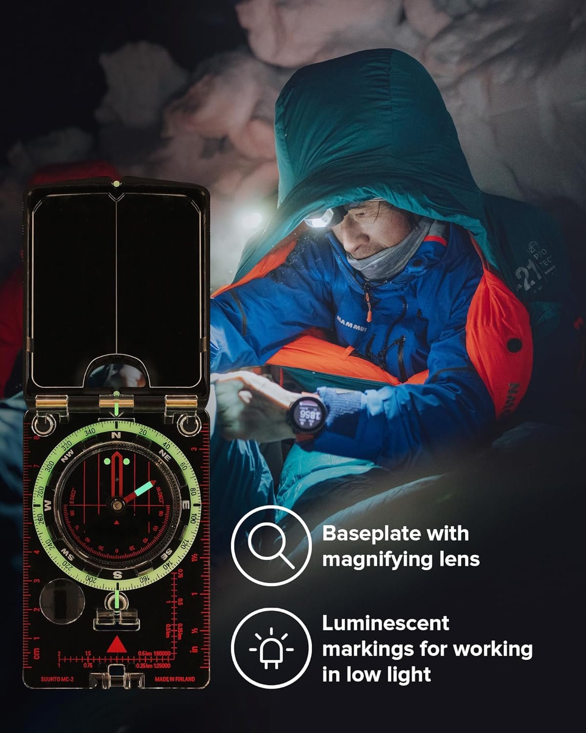 SUUNTO MC-2 Compass: Top-of-The-line Compass for Professionals  serious Hikers