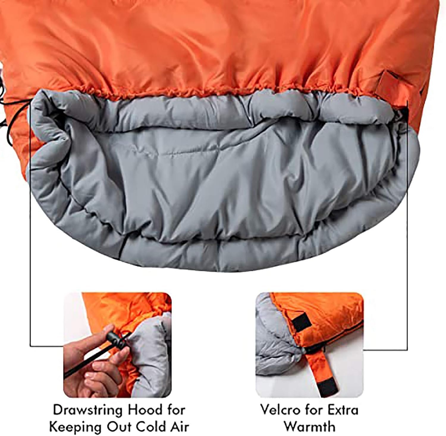 30F Synthetic Sleeping Bag with Compression Stuff Sack - Adult Size