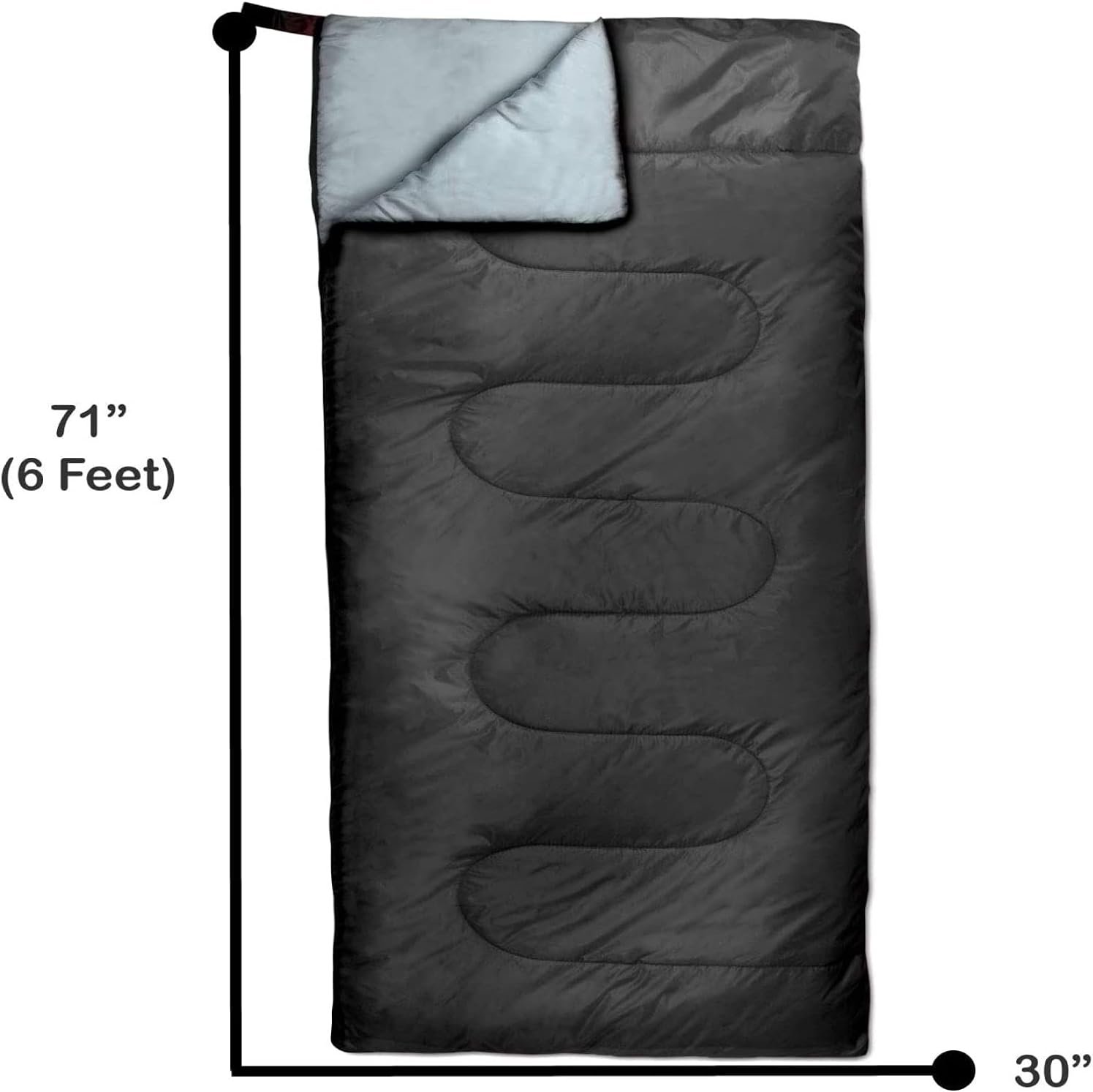 Envelope Sleeping Bags 4 Seasons Warm or Cold Lightweight Indoor Outdoor Sleeping Bags for Adults, Backpacking, Camping