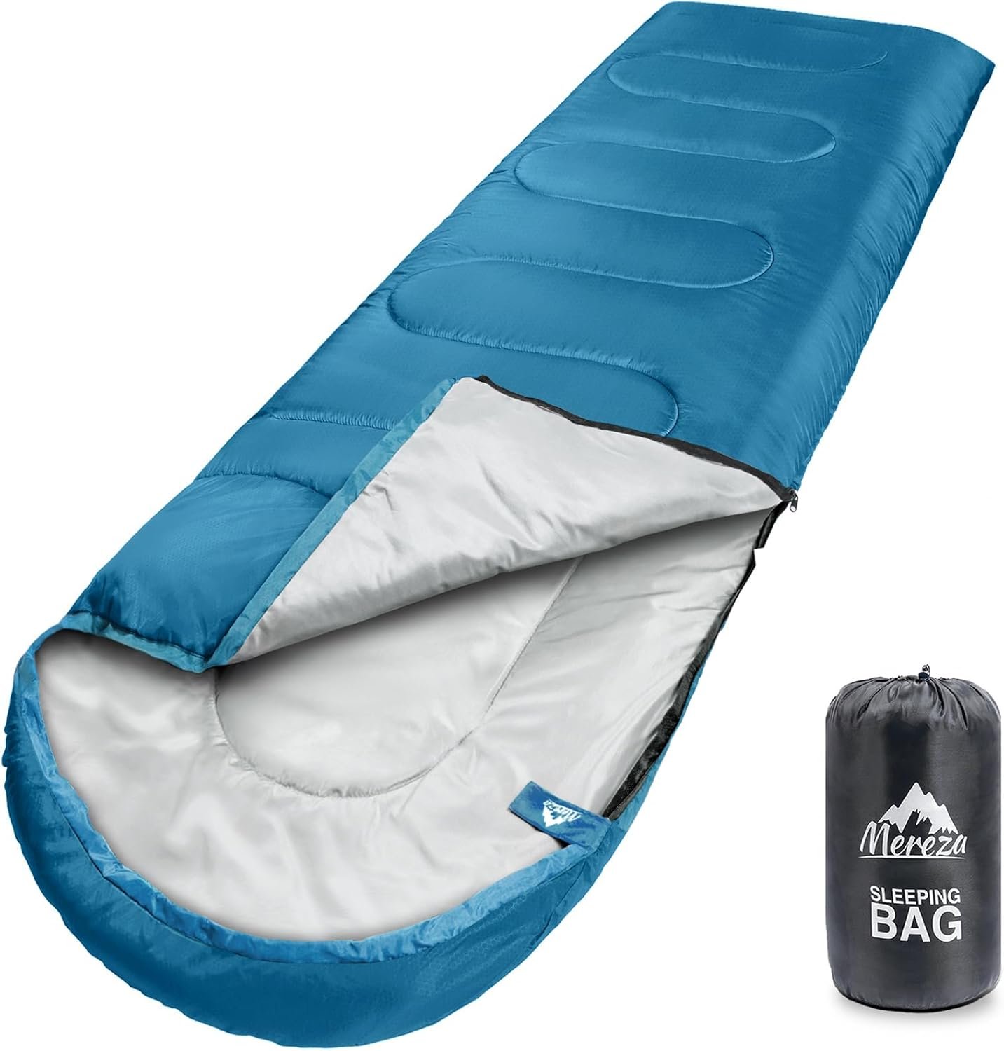 MEREZA Sleeping Bags XL for Adults Mens Large Wide Sleeping Bag for Camping Backpacking Big and Tall Warm  Cool Weather