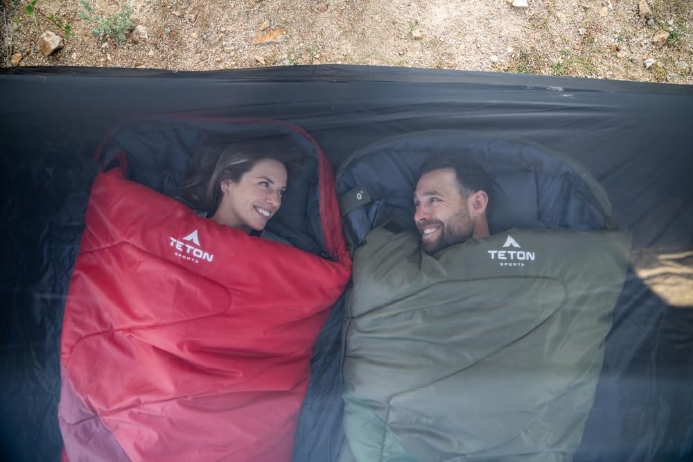 TETON Sports Celsius XXL, -25, 20, 0 Degree Sleeping Bags, All Weather Sleeping Bags for Adults, Camping Made Easy and Warm. Compression Sack Included