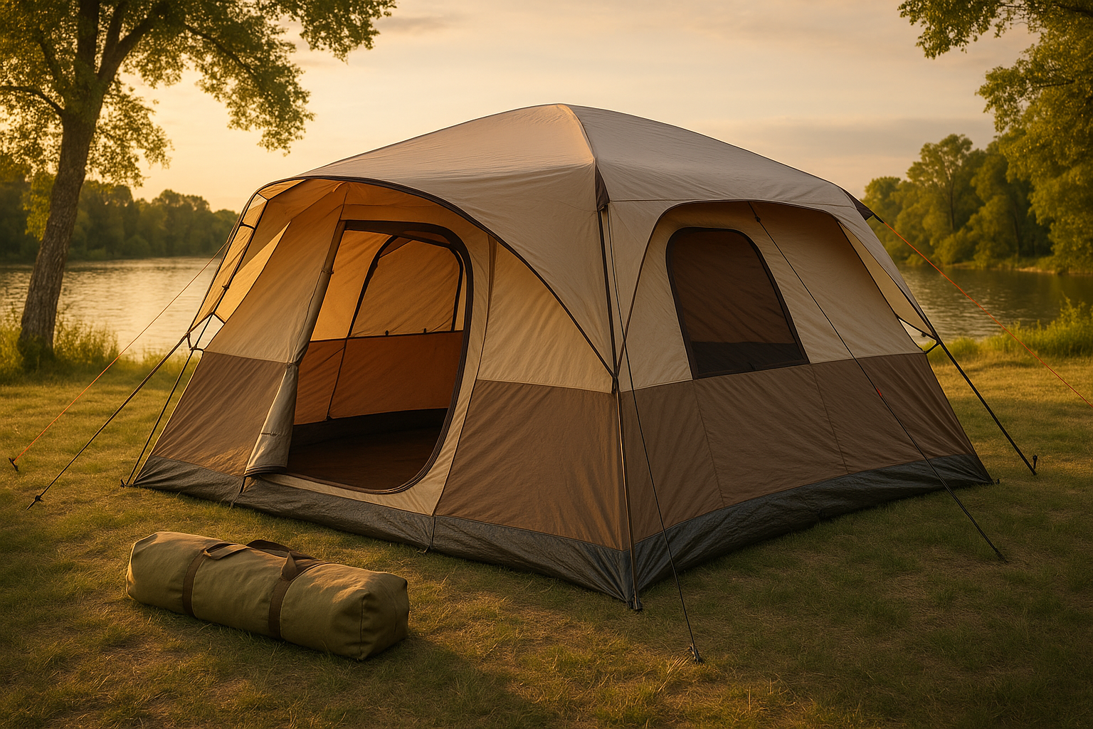 Coleman Montana Camping Tent, 6/8 Person Family Tent with Included Rainfly, Carry Bag, and Spacious Interior, Fits Multiple Queen Airbeds and Sets Up in 15 Minutes