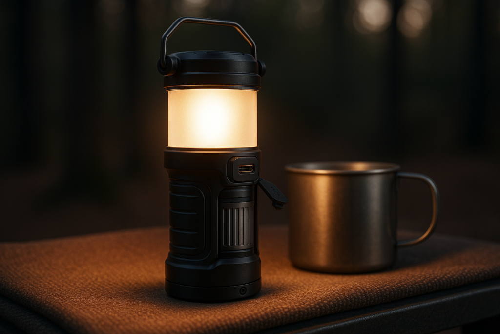 2 Pack Camping Lanterns Camping Accessories USB Rechargeable and Battery Powered 2-in-1 LED Lanterns, Hurricane Lights with Flashlight and Magnet Base for Camping, Hiking, Emergency, Outage