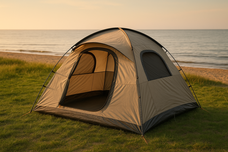 4 Person Easy Pop Up Tent Waterproof Automatic Setup 2 Doors-Instant Family Tents for Camping Hiking & Traveling