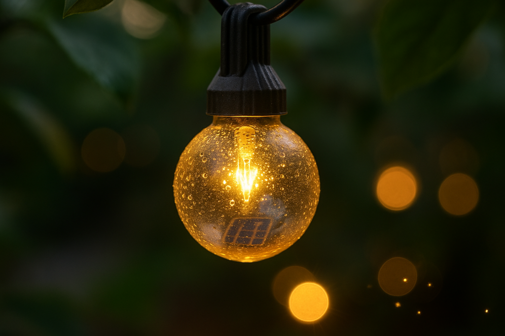 addlon 54(48+6) FT Solar String Lights Waterproof,Patio Lights Solar Powered with Remote  USB Port 15+1 LED Shatterproof Bulbs 3 Light Modes, Dimmable Solar Light for Camping Backyard Garden