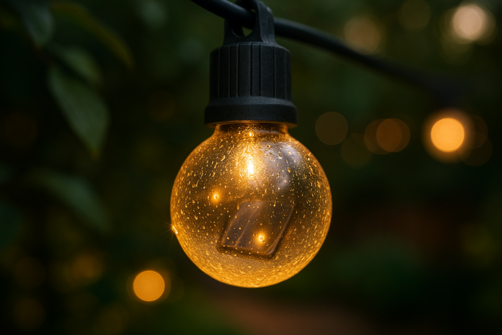 addlon 54(48+6) FT Solar String Lights Waterproof,Patio Lights Solar Powered with Remote  USB Port 15+1 LED Shatterproof Bulbs 3 Light Modes, Dimmable Solar Light for Camping Backyard Garden