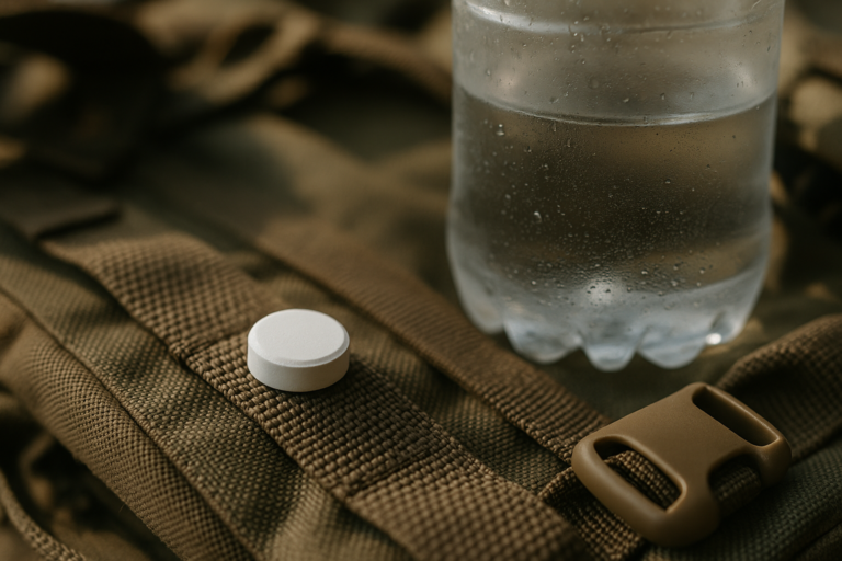 Aquatabs 49mg Water Purification Tablets (30 Pack). Portable Water Purifier for Camping Essentials, Lightweight Camping Gear or Survival Kit, EPA Registered & NSF/ANSI 60 Certified, Fast-Acting