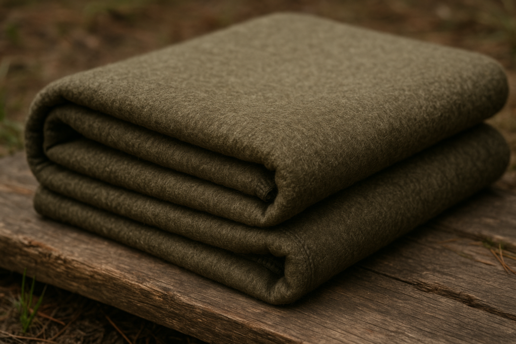 Arcturus Military Wool Blanket - Warm, Thick, Washable - Great for Outdoors, Camping, Stadium Blanket, Picnics, Travel - Car  Bushcraft Survival Kits