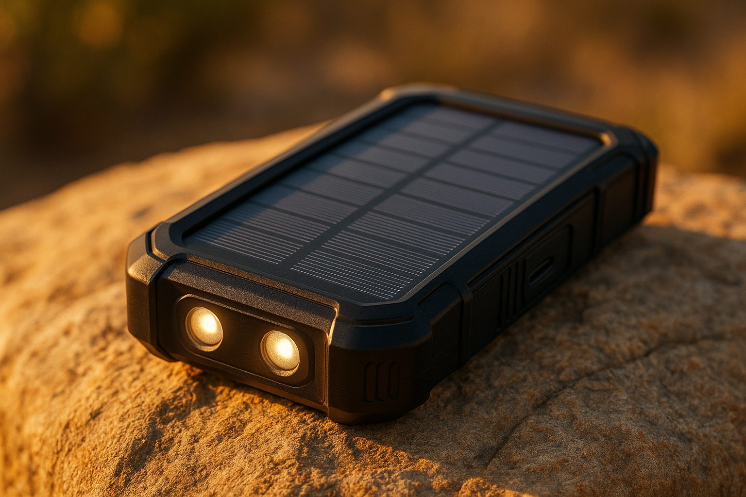 BLAVOR Solar Power Bank 10,000mAh, Portable Wireless Charger, 20W Fast Charging External Battery Pack with USB C for Cell Phones, Solar Panel Charging with Dual Flashlight for Camping