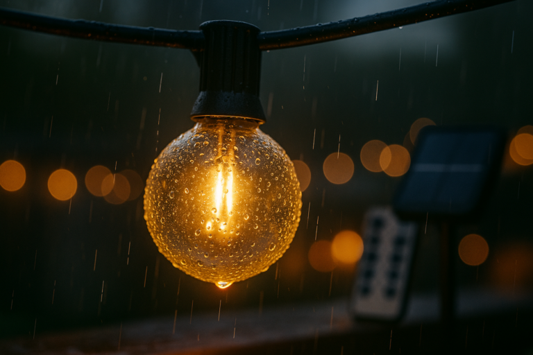 Brightown 52FT Solar String Lights Outdoor Waterproof, Patio Lights with Remote and 15+1 LED Shatterproof Bulbs, Dimmable & Timable, 3 Light Modes, Solar Lights Outdoor for Yard Garden Camping Party