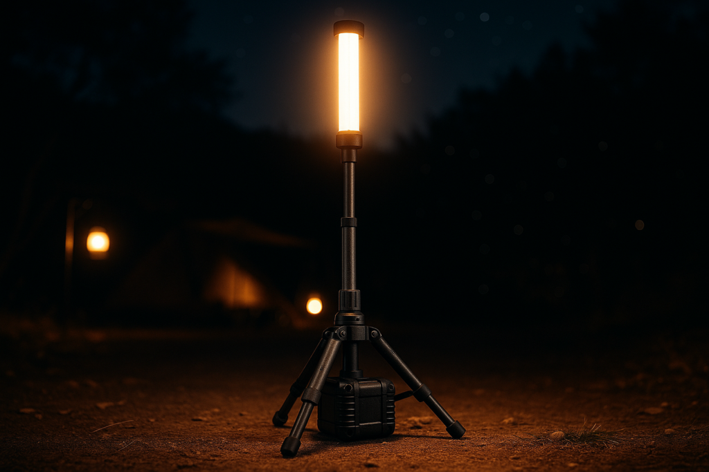 BUBRA 40 Telescopic Camping Light with Stand, 8000mAh Rechargeable LED Work Light  Camp Lantern, 1000LM Portable Tripod Lamp, 20H Runtime for Power Outages, Survival Gear and Camping Essentials